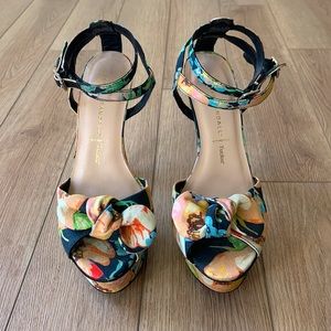 Floral Strapped Platform